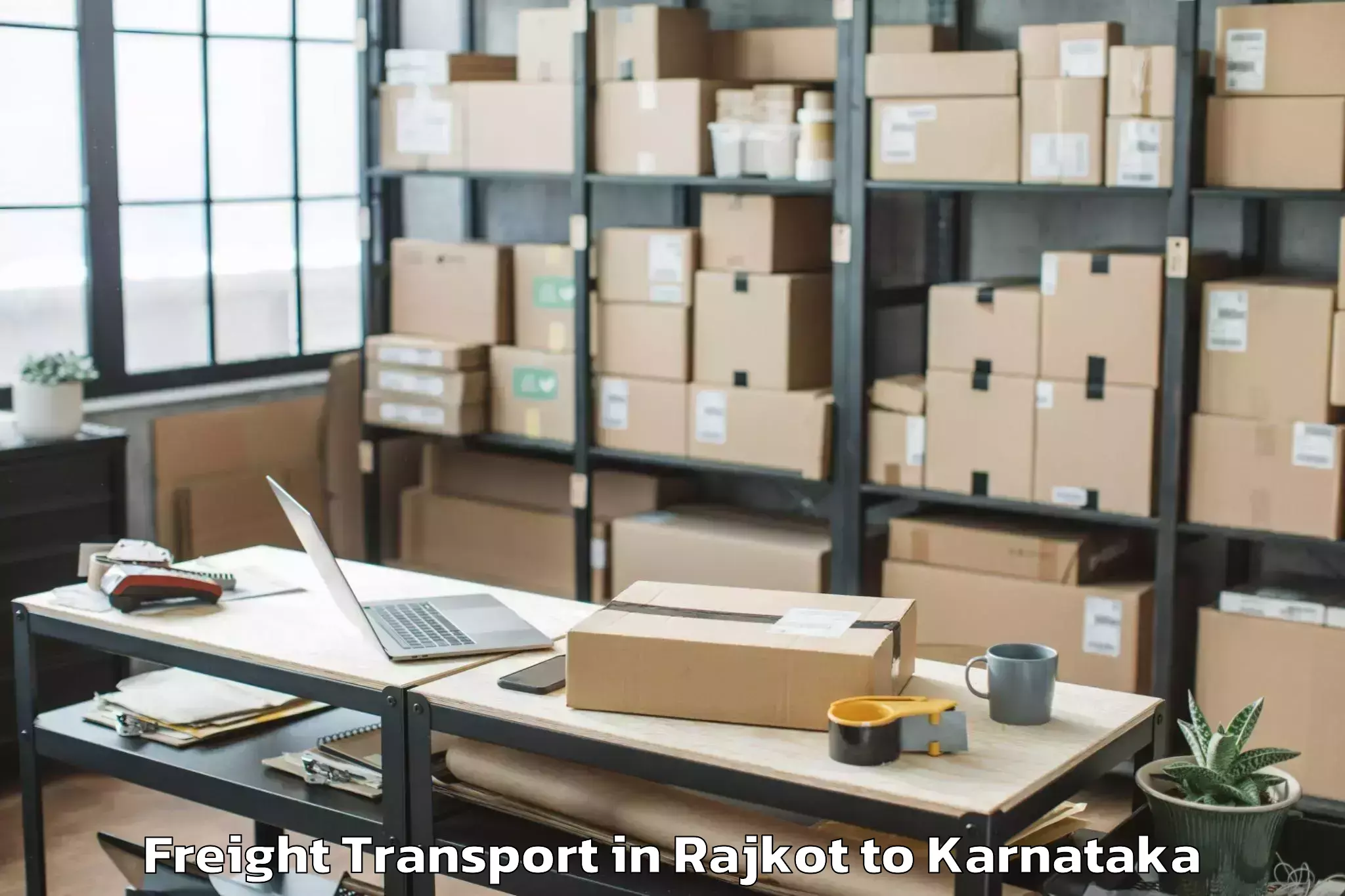 Book Rajkot to Halsi Freight Transport Online